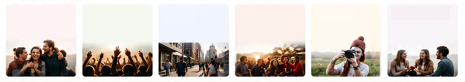 Freunde, Communities, Lokal, Events, Momente und neue Menschen